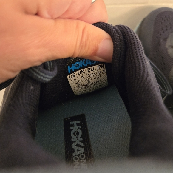 Hoka Stinson ATR 6 Athletic Running Shoe Sneaker Navy Blue White Womens Size 7.5 - Picture 5 of 9